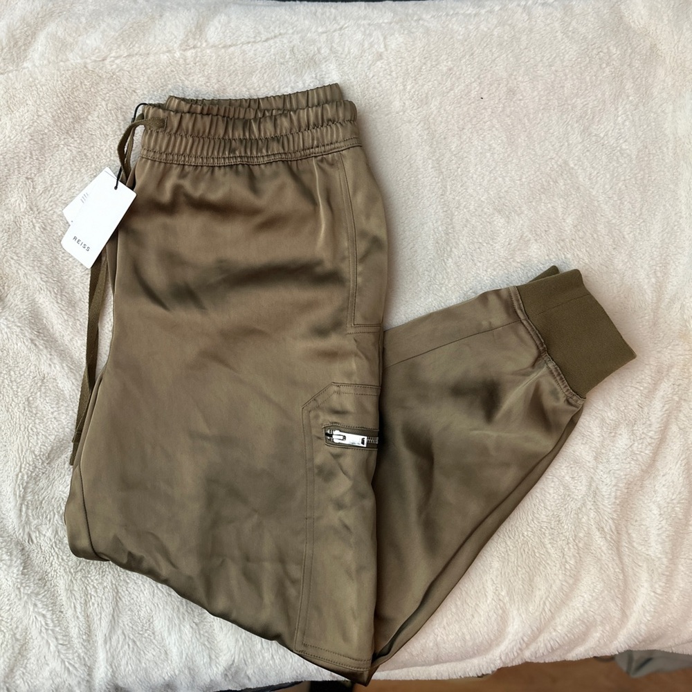 Reiss Tyler satin jogger - Picture 5 of 9